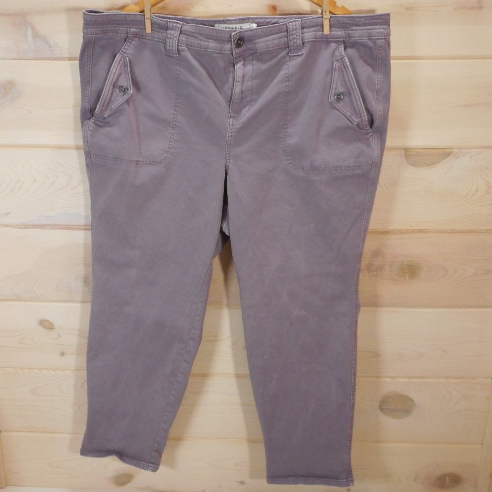 torrid Cropped Ankle Jeans in Mauve